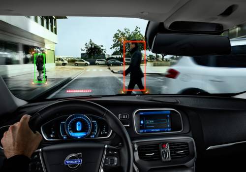 Volvo Pedestrian Detection Airbag